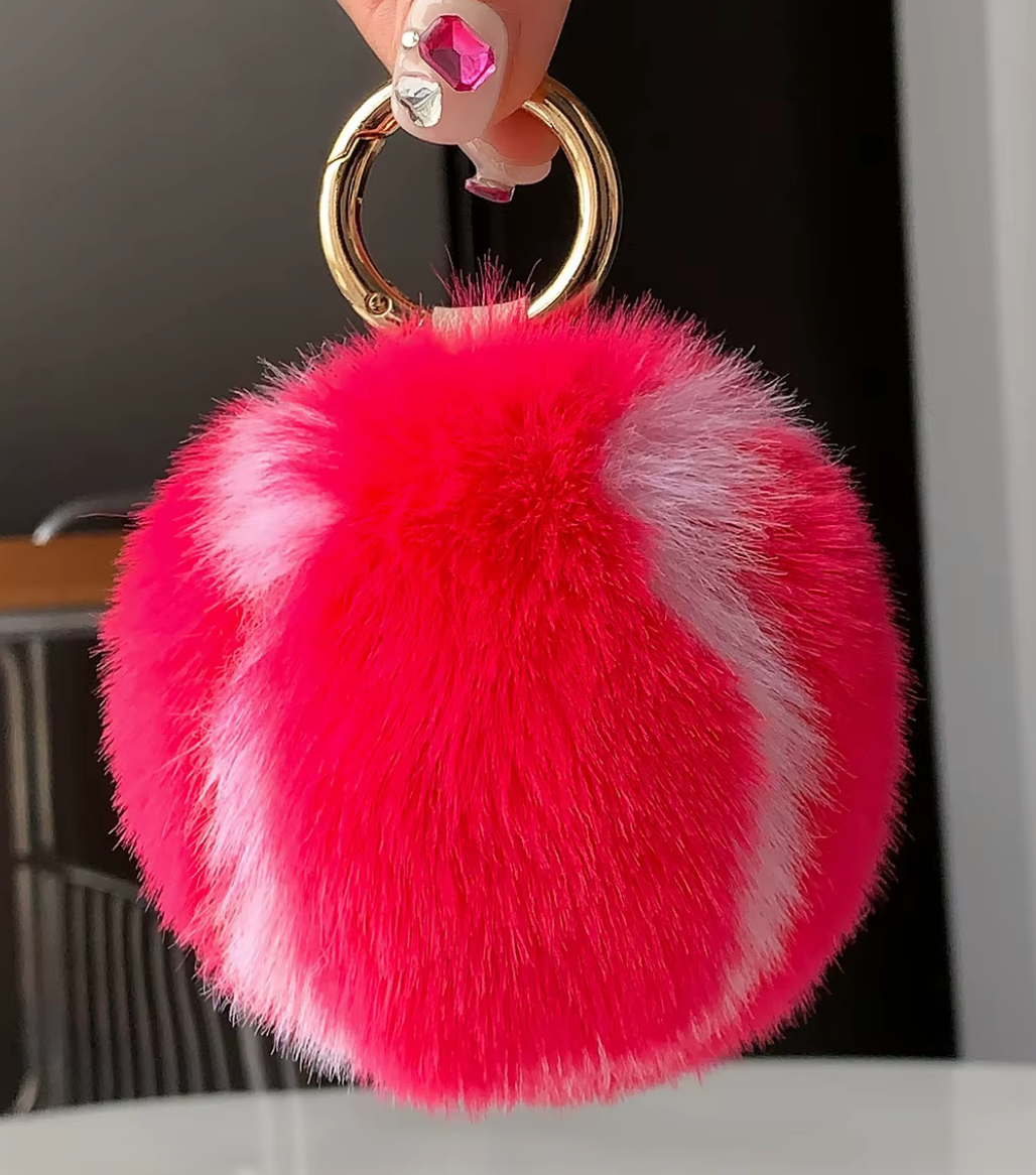 Fluff Ball Tennis Charms