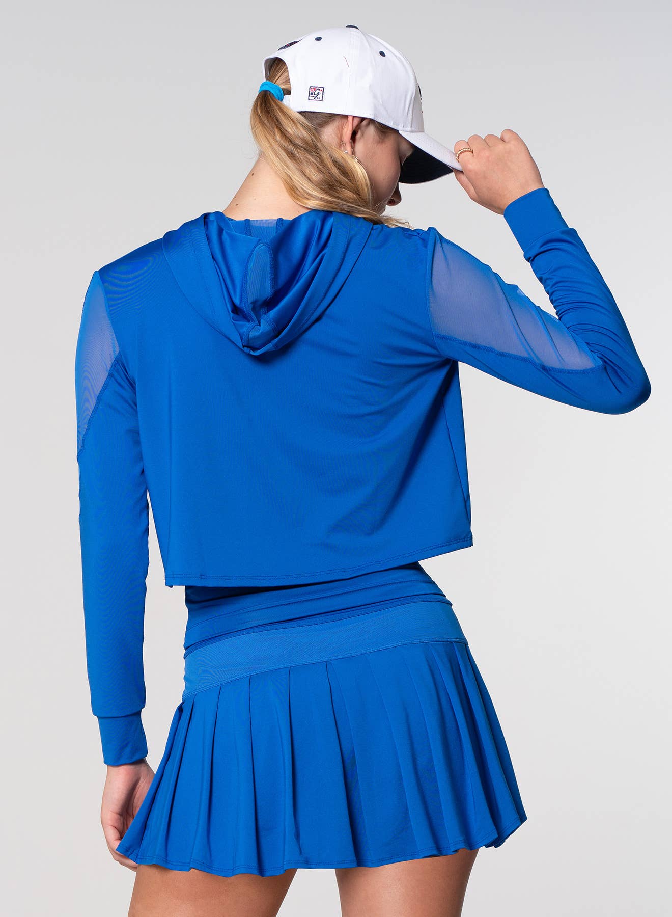 Women's Cropped Hoodie - Royal Blue