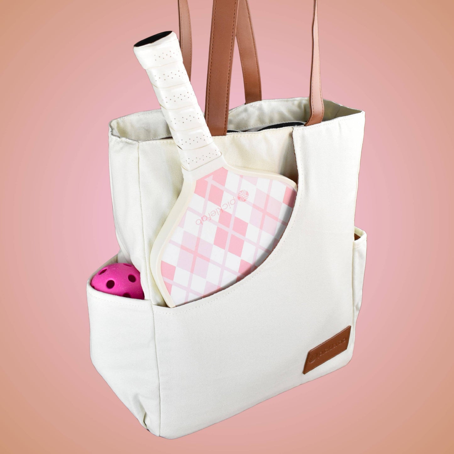 Canvas Pickleball Tote Bag