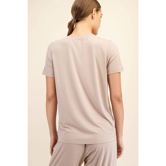 VISCOSE MODAL SHORT SLEEVE TOP