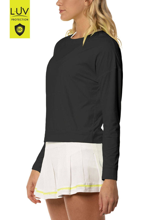 Women's UV 50+ Hype Long Sleeve- Black