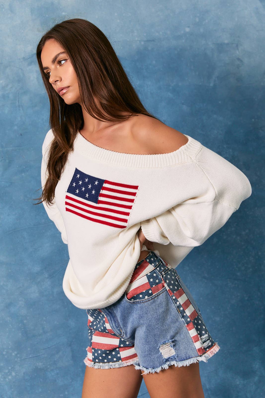 OFF SHOULDER OVERSIZED SWEATER TOP