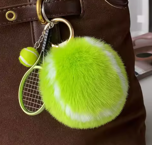 Fluff Ball Tennis Charms