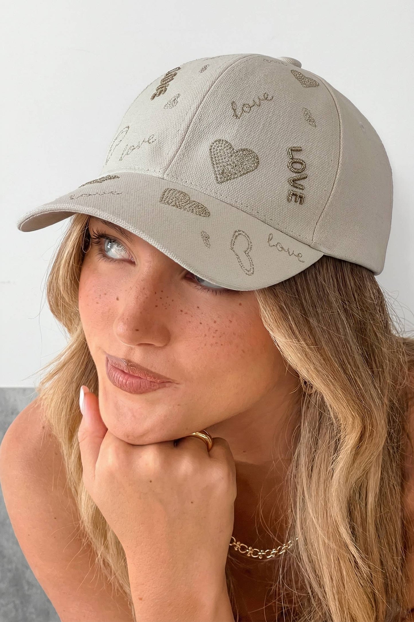 Cool Girl LOVE Heart Embroidered Baseball Cap