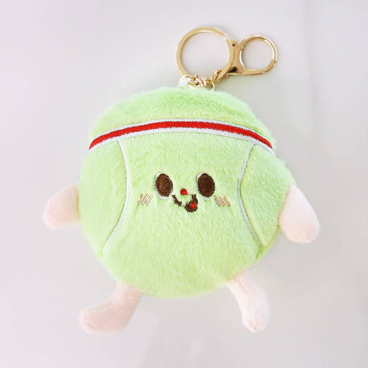 🎾 Cute Tennis Plush Sports Key Chain Coin Purse Bag Charm