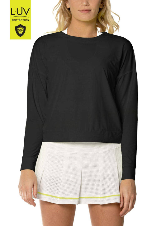 Women's UV 50+ Hype Long Sleeve- Black