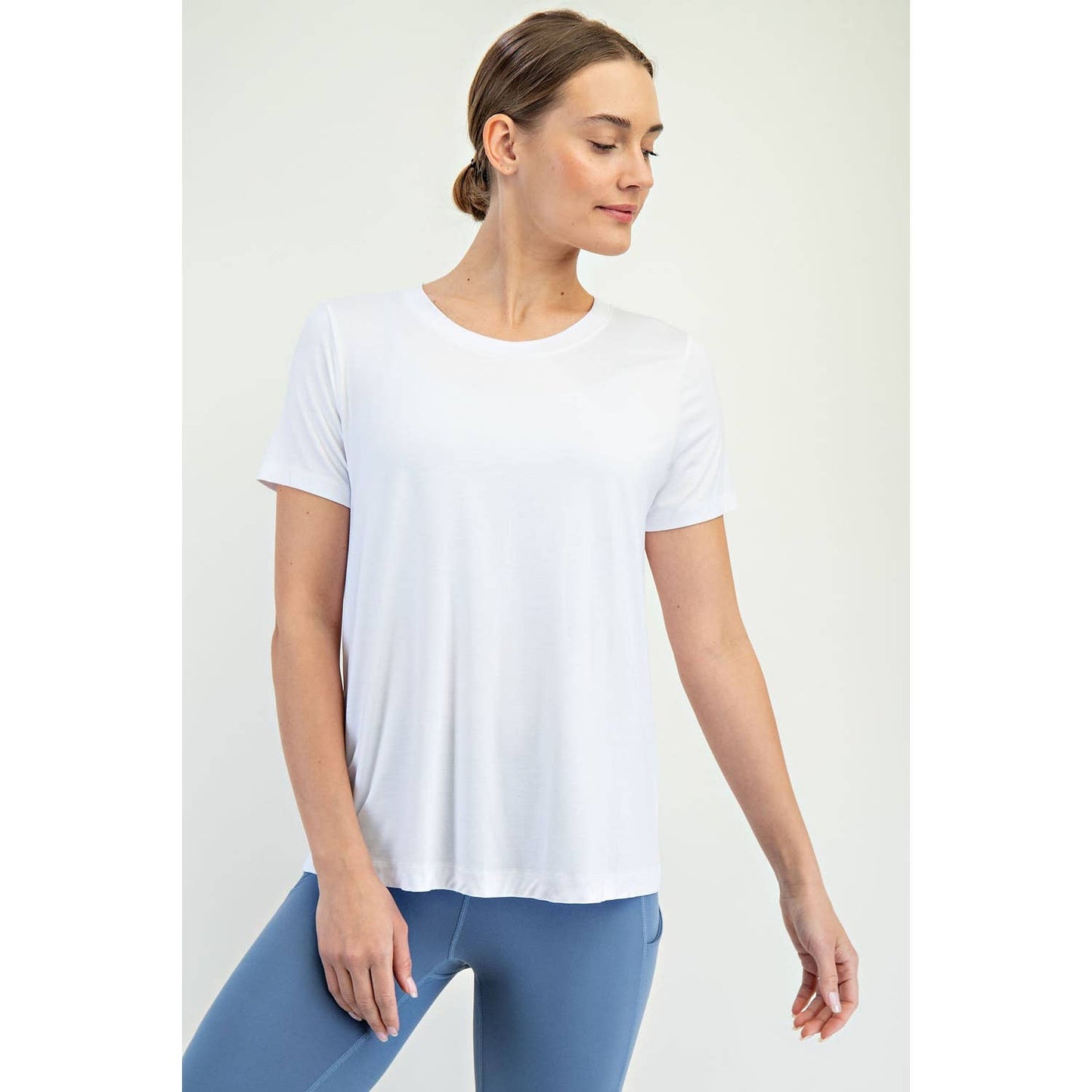 VISCOSE MODAL SHORT SLEEVE TOP